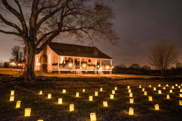 Wilson's Creek luminary tour in Springfield, Missouri