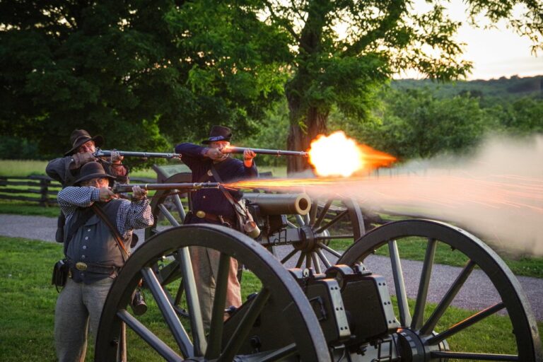 Wilson's Creek battlefield reenactment in Springfield, MO - one of the best Ozarks communities for veterans