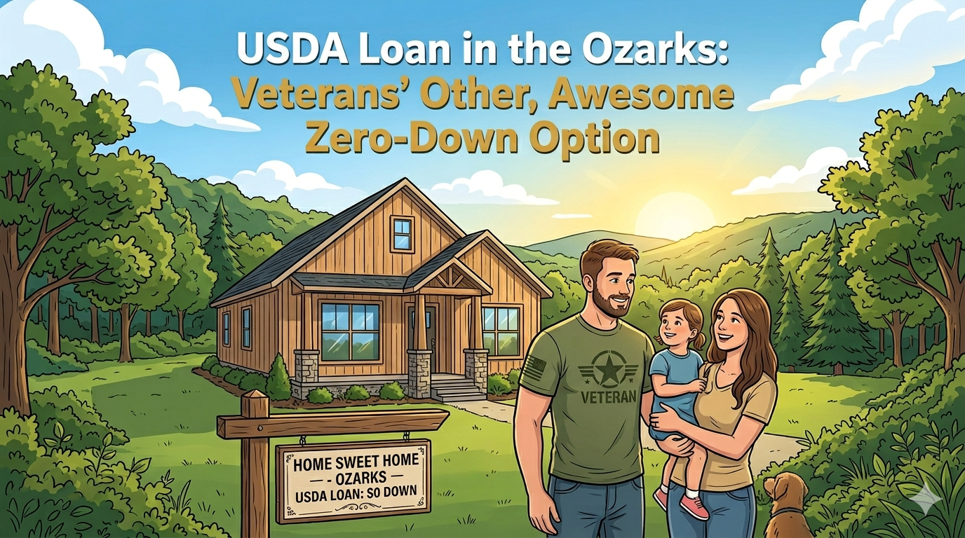 Rural home eligible for a USDA loan in the Ozarks